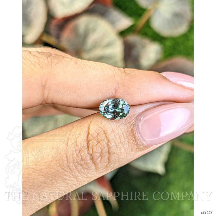 1.98 Ct. Bluish Green Sapphire from Montana
