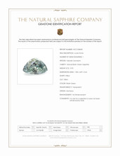0.95 Ct. Bluish Green Sapphire from Montana Scan Report