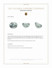 2.33 Ct. Bluish Green Sapphire from Montana Appraisal