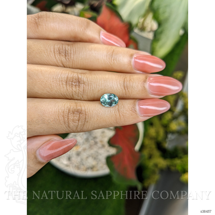 2.32 Ct. Bluish Green Sapphire from Montana
