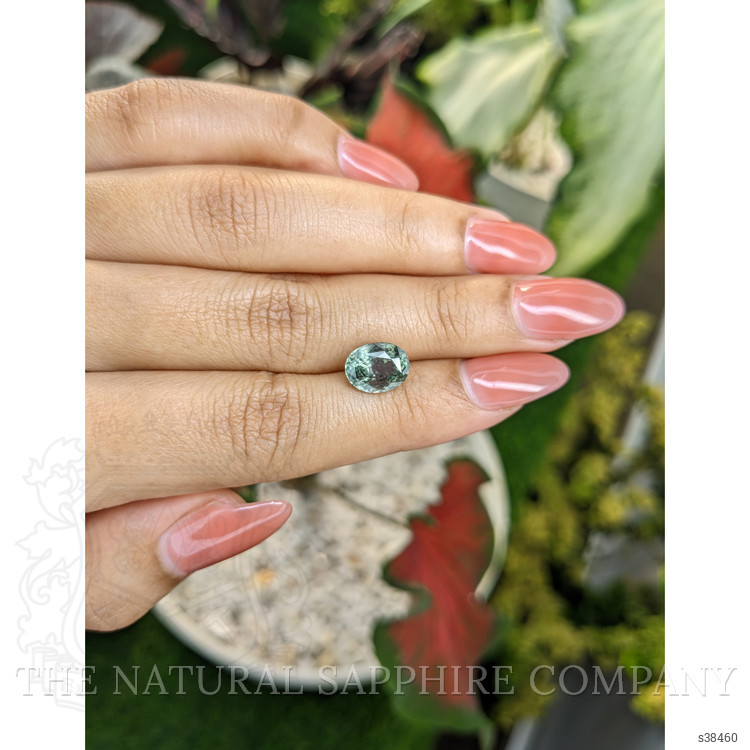 3.36 Ct. Bluish Green Sapphire from Montana