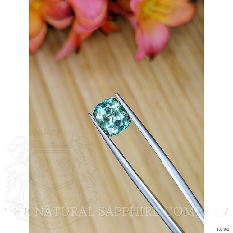 3.33 Ct. Bluish Green Sapphire from Montana