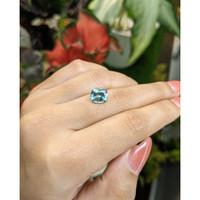 3.33 Ct. Bluish Green Sapphire from Montana Life Style