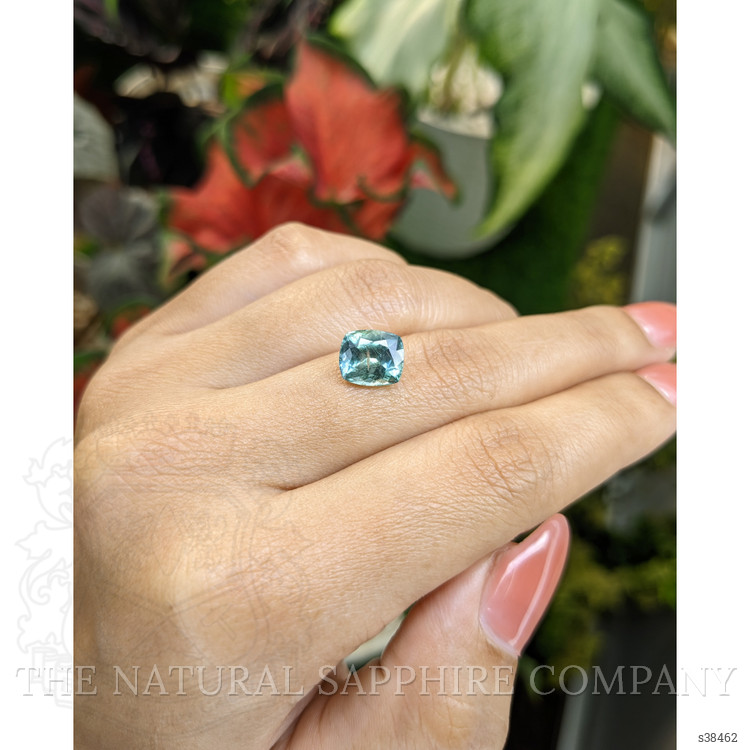 3.33 Ct. Bluish Green Sapphire from Montana