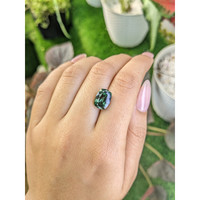 5.91 Ct. Green Sapphire from Montana Life Style