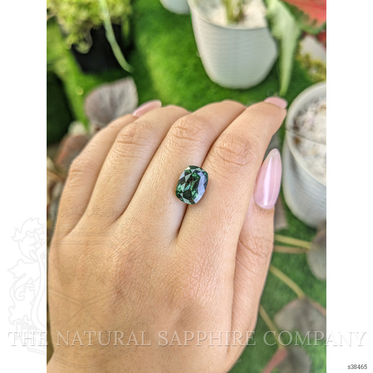 5.91 Ct. Green Sapphire from Montana