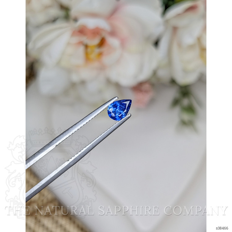 0.59 Ct. Blue Sapphire from Ceylon (Sri Lanka)
