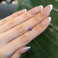 1.24 Ct. Pinkish Purple Sapphire from Madagascar Life Style