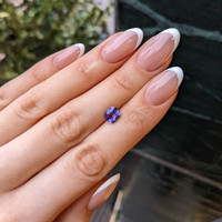 1.59 Ct. Bluish Purple Sapphire from Madagascar Life Style