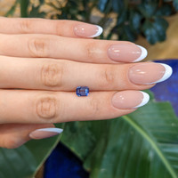 1.60 Ct. Violet Sapphire from Madagascar Life Style