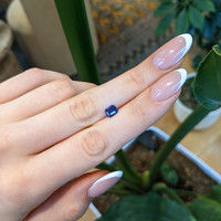1.01 Ct. Purplish Blue Sapphire from Madagascar Life Style