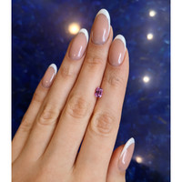 1.09 Ct. Purplish Pink Sapphire from Madagascar Life Style