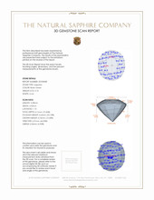 0.76 Ct. Bluish Green Sapphire from Ceylon (Sri Lanka) 3 D Scan Report