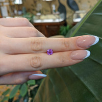 1.20 Ct. Pinkish Purple Sapphire from Madagascar Life Style