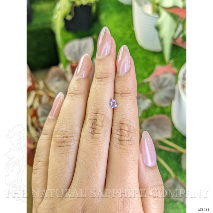0.38 Ct. Pinkish Purple Sapphire from Ceylon (Sri Lanka)