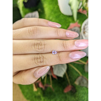 0.38 Ct. Pinkish Purple Sapphire from Ceylon (Sri Lanka) Life Style