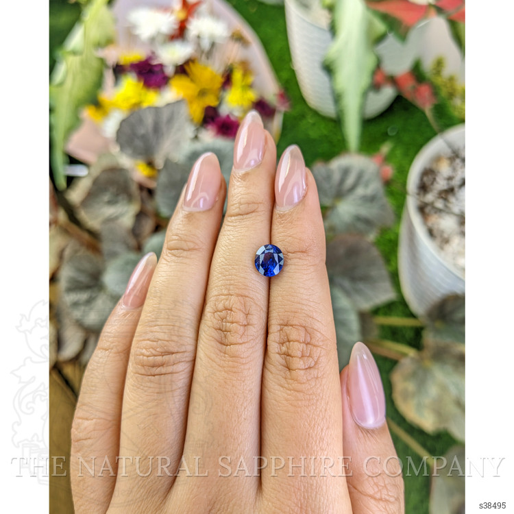 2.03 Ct. Blue Sapphire from Ceylon (Sri Lanka)