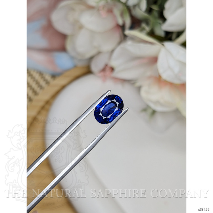 3.83 Ct. Blue Sapphire from Ceylon (Sri Lanka)