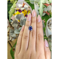 3.83 Ct. Blue Sapphire from Ceylon (Sri Lanka) Life Style