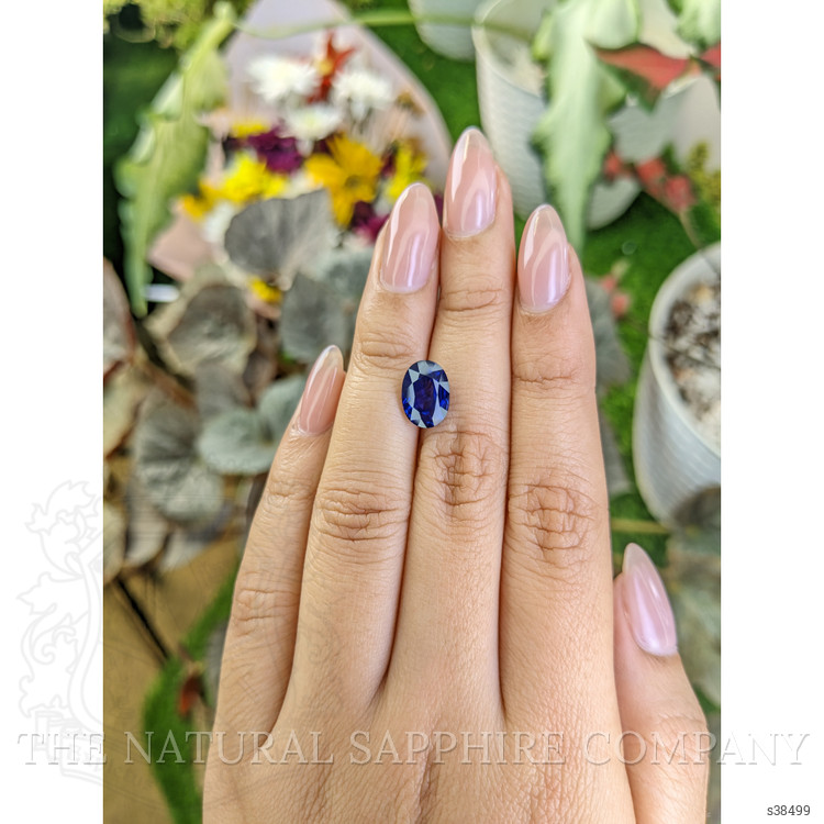 3.83 Ct. Blue Sapphire from Ceylon (Sri Lanka)