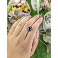 3.83 Ct. Blue Sapphire from Ceylon (Sri Lanka) Life Style
