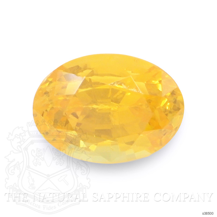 3.05 Ct. Orangish Yellow Sapphire from Ceylon (Sri Lanka)