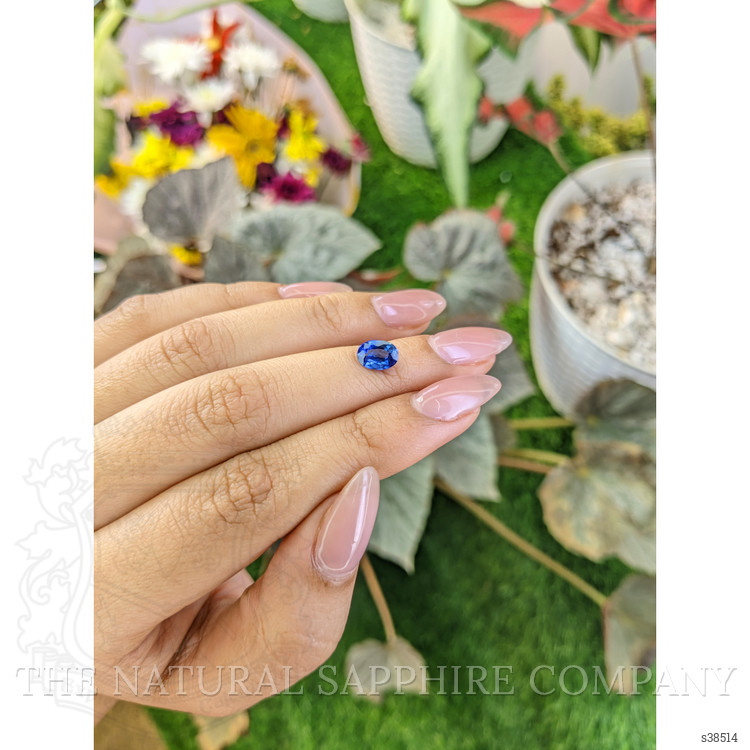 1.36 Ct. Blue Sapphire from Ceylon (Sri Lanka)