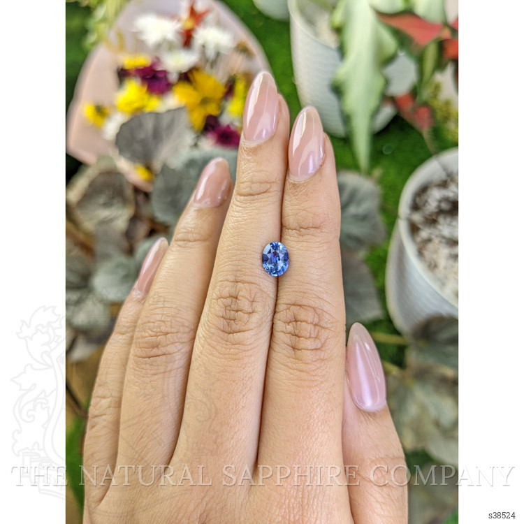 1.37 Ct. Blue Sapphire from Ceylon (Sri Lanka)