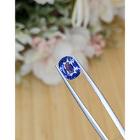 2.67 Ct. Purplish Blue Sapphire from Ceylon (Sri Lanka) Life Style