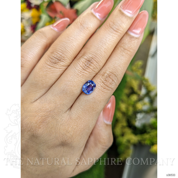2.67 Ct. Purplish Blue Sapphire from Ceylon (Sri Lanka)