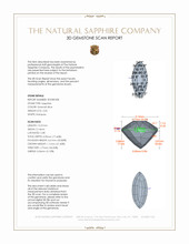 2.02 Ct. Greenish Blue Sapphire from Madagascar 3 D Scan Report