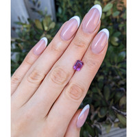 2.99 Ct. Purplish Pink Sapphire from Ceylon (Sri Lanka) Life Style