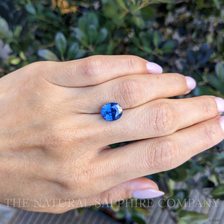 4.38 Ct. Blue Sapphire from Ceylon (Sri Lanka)