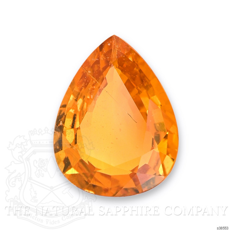 3.62 Ct. Yellowish Orange Sapphire from Ceylon (Sri Lanka)