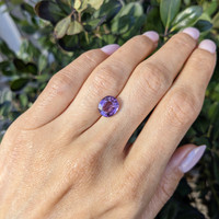 3.05 Ct. Pinkish Purple Sapphire from Ceylon (Sri Lanka) Life Style