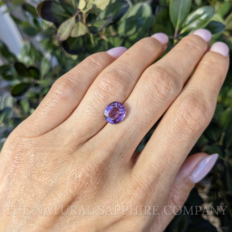 3.05 Ct. Pinkish Purple Sapphire from Ceylon (Sri Lanka)