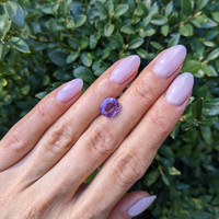 3.05 Ct. Pinkish Purple Sapphire from Ceylon (Sri Lanka) Life Style