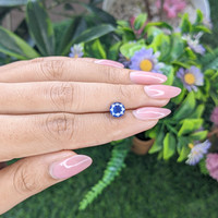 2.00 Ct. Blue Sapphire from Ceylon (Sri Lanka) Life Style