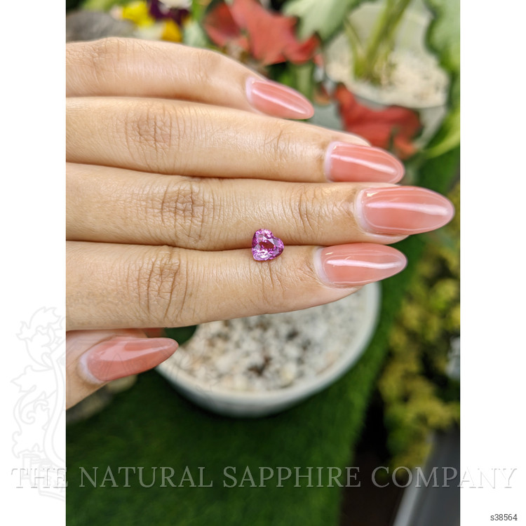 1.53 Ct. Purplish Pink Sapphire from Ceylon (Sri Lanka)