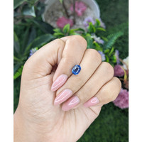 2.56 Ct. Blue Sapphire from Ceylon (Sri Lanka) Life Style