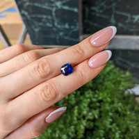4.19 Ct. Blue Sapphire from Madagascar Life Style