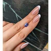 2.06 Ct. Violet Sapphire from Ceylon (Sri Lanka) Life Style