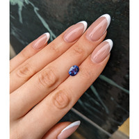 2.06 Ct. Violet Sapphire from Ceylon (Sri Lanka) Life Style