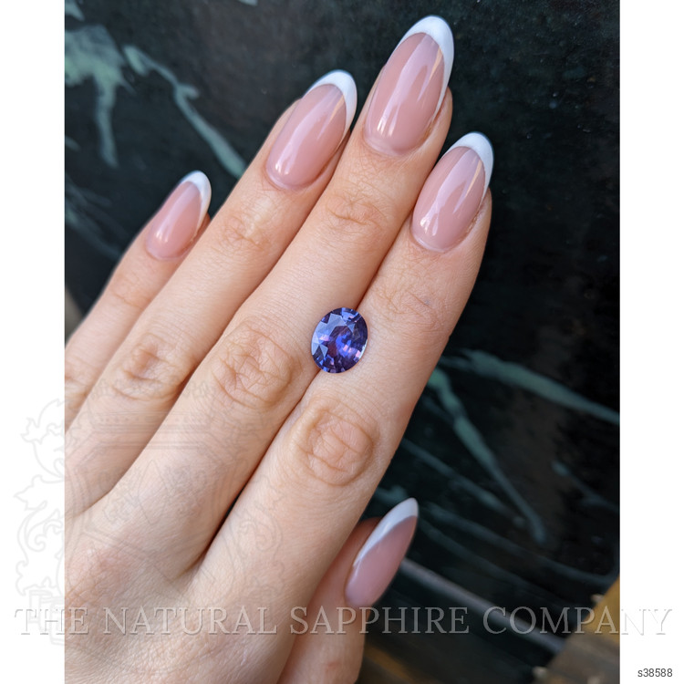 3.81 Ct. Bluish Purple Sapphire from Ceylon (Sri Lanka)