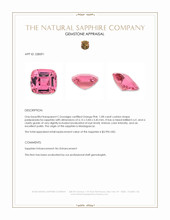 1.08 Ct. Padparadscha Sapphire from Madagascar Appraisal