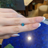 2.08 Ct. Bluish Green Sapphire from Montana Life Style
