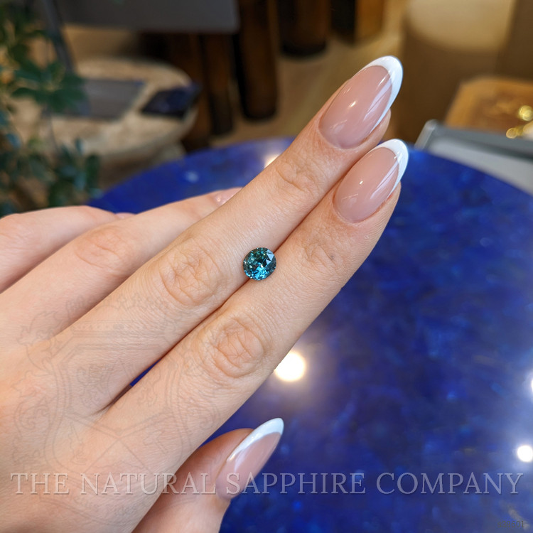 2.08 Ct. Bluish Green Sapphire from Montana