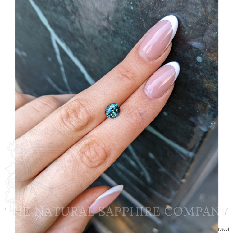 2.08 Ct. Bluish Green Sapphire from Montana