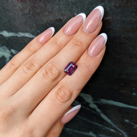 3.78 Ct. Purplish Pink Sapphire from Ceylon (Sri Lanka) Life Style