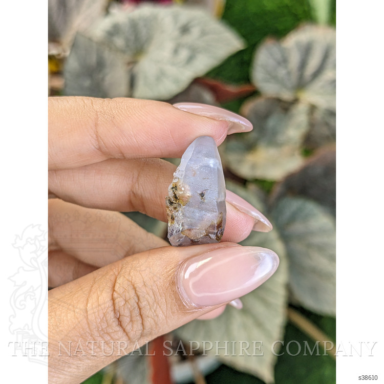 22.36 Ct. Bluish Grey Sapphire Crystal from Ceylon (Sri Lanka)
